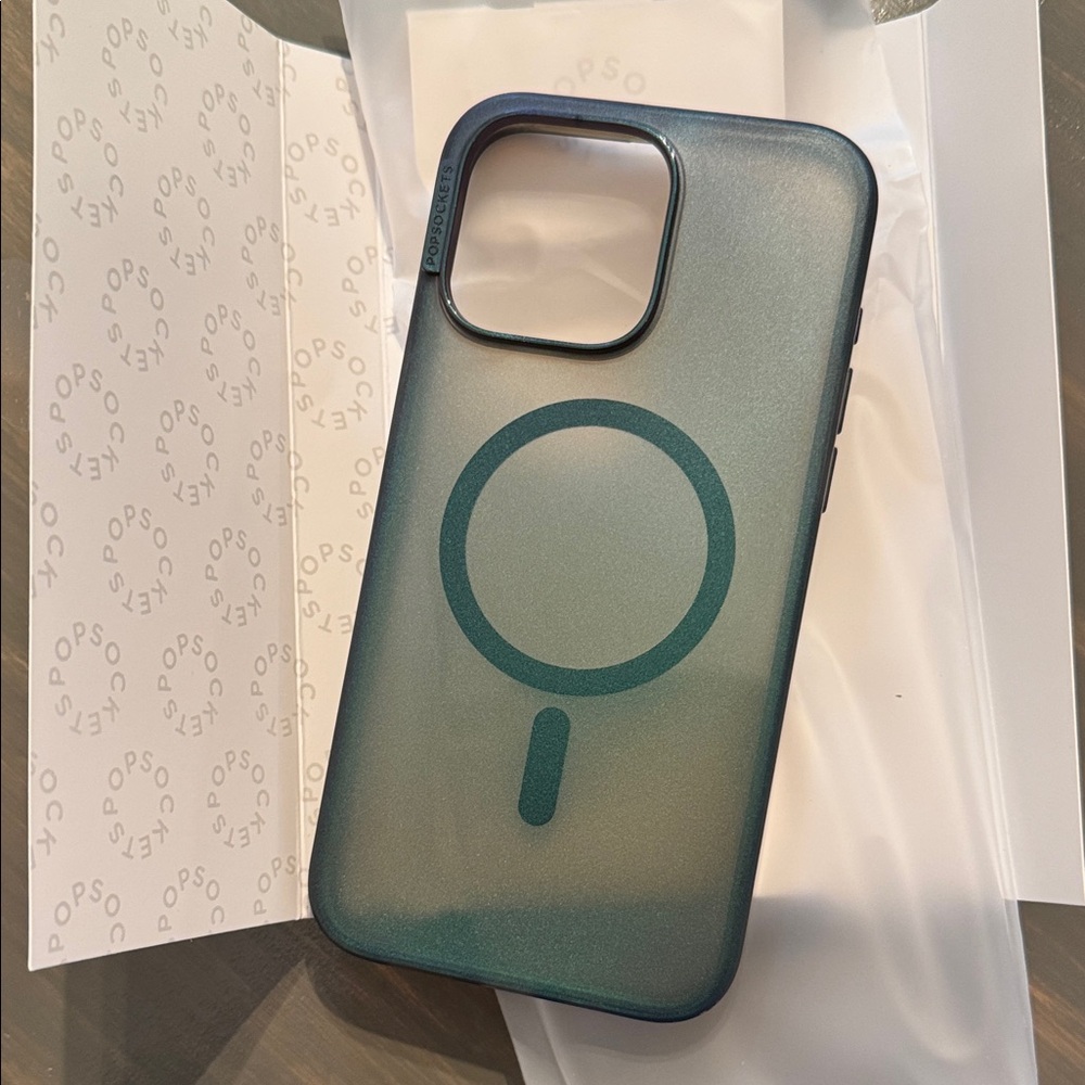 POP SOCKET “Nightshade” Blue MagSafe Compatible Phone Case